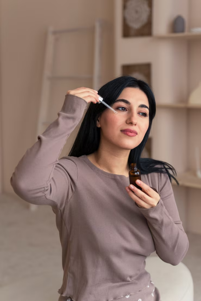woman-applying-face-serum-her-beauty-routine